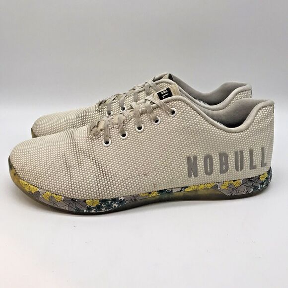 NOBULL Spring Fling Outwork Low Top Floral Shoes Men's 14 Stretch Lace Sneakers - Picture 1 of 14